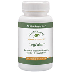Native Remedies LegCalm bottle front for natural sleep support.