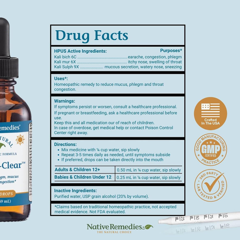 Native Remedies Mucus-Clear therapy scene with calm user