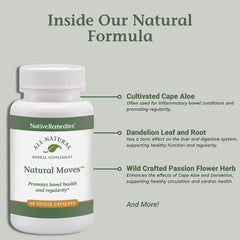 Close-up of Natural Moves capsules for gentle daily support
