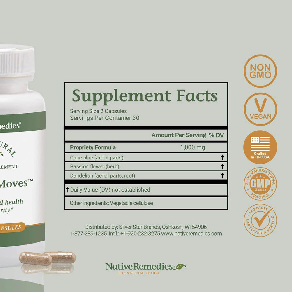 Capsules dispensed into hand for easy use with water