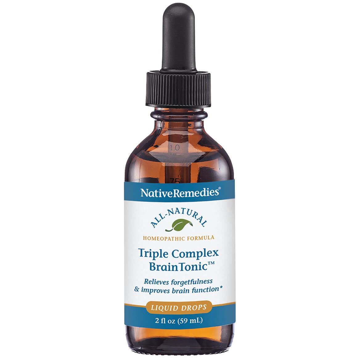 Native Remedies Triple Complex Brain Tonic bottle for easy focus support