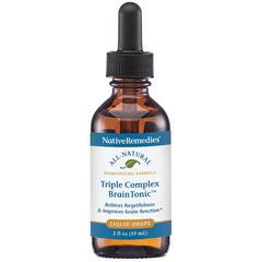 Native Remedies Triple Complex Brain Tonic bottle for easy focus support