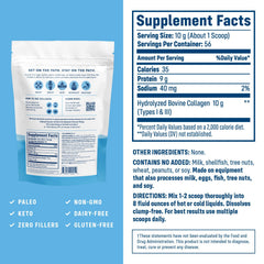 NativePath Collagen Peptides powder with scoop showing convenient serving size.