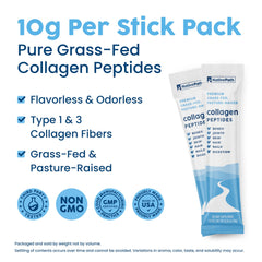 NativePath collagen stick pack beside coffee mug for easy beverage mix