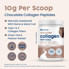 Tub of NativePath Collagen Peptides showing packaging and branding