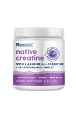 NativePath creatine monohydrate powder scoop for muscle support during workouts