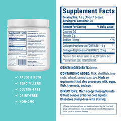 NativePath Joint Health Advanced Formula scoop showing bioactive peptides for joint support.
