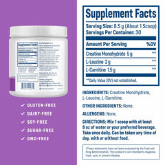 NativePath leucine measure shows 2g leucine for muscle recovery