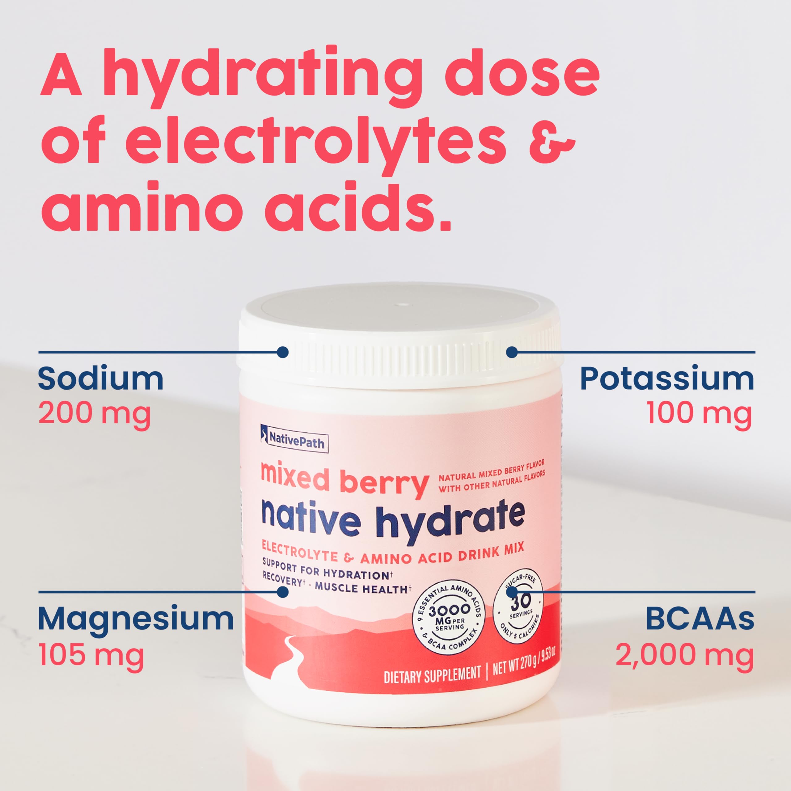 Measuring spoon for precise portions of Native Hydrate electrolytes.