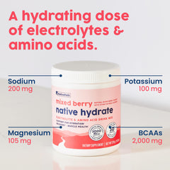 Measuring spoon for precise portions of Native Hydrate electrolytes.
