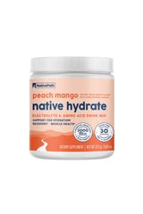 NativePath Native Hydrate powder tub close-up for balanced hydration.