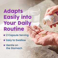 Packaging visuals emphasizing gentle, digestive-friendly formulation