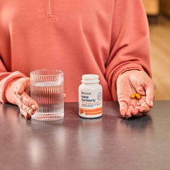NativePath wellness journey imagery featuring turmeric softgels