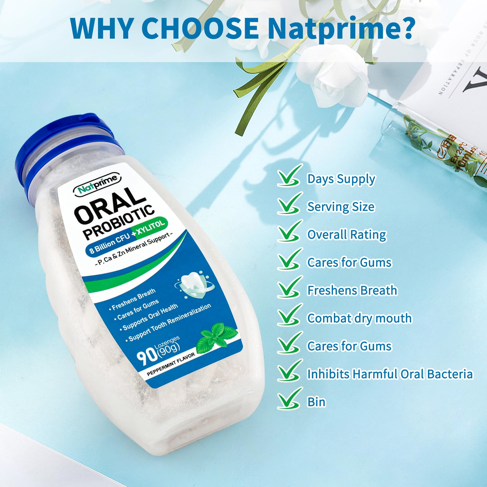 Natprime cgmp facility label indicates quality and purity commitment.