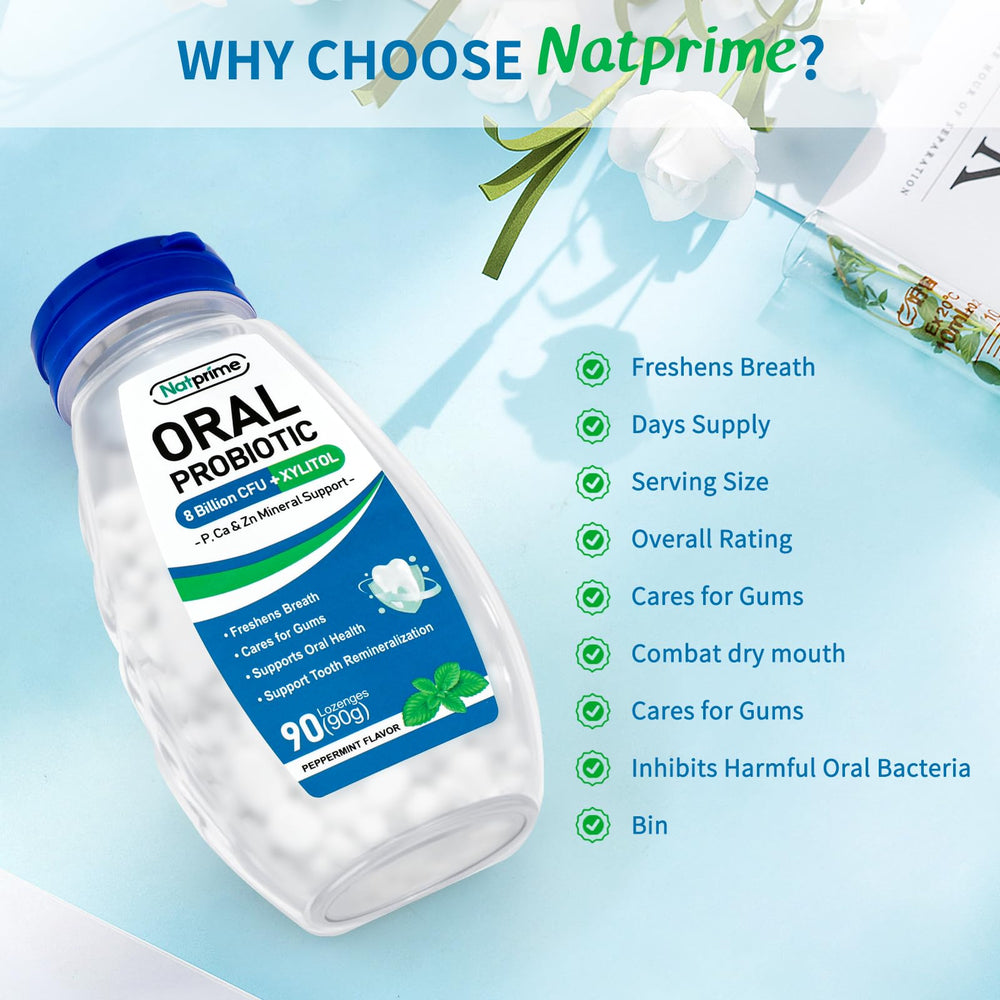 Natprime HPMC safe tablet graphic emphasizes non-GMO, sugar-free formulation.