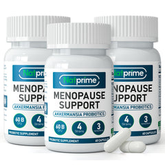 Natprime menopause supplements bottle for daily balance and comfort