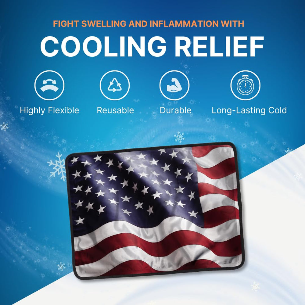 NatraCure FlexiKold gel interior close-up showing pliable cooling for targeted coverage