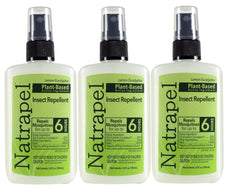Natrapel Lemon Eucalyptus Pump bottle front view for outdoor protection against mosquitoes.