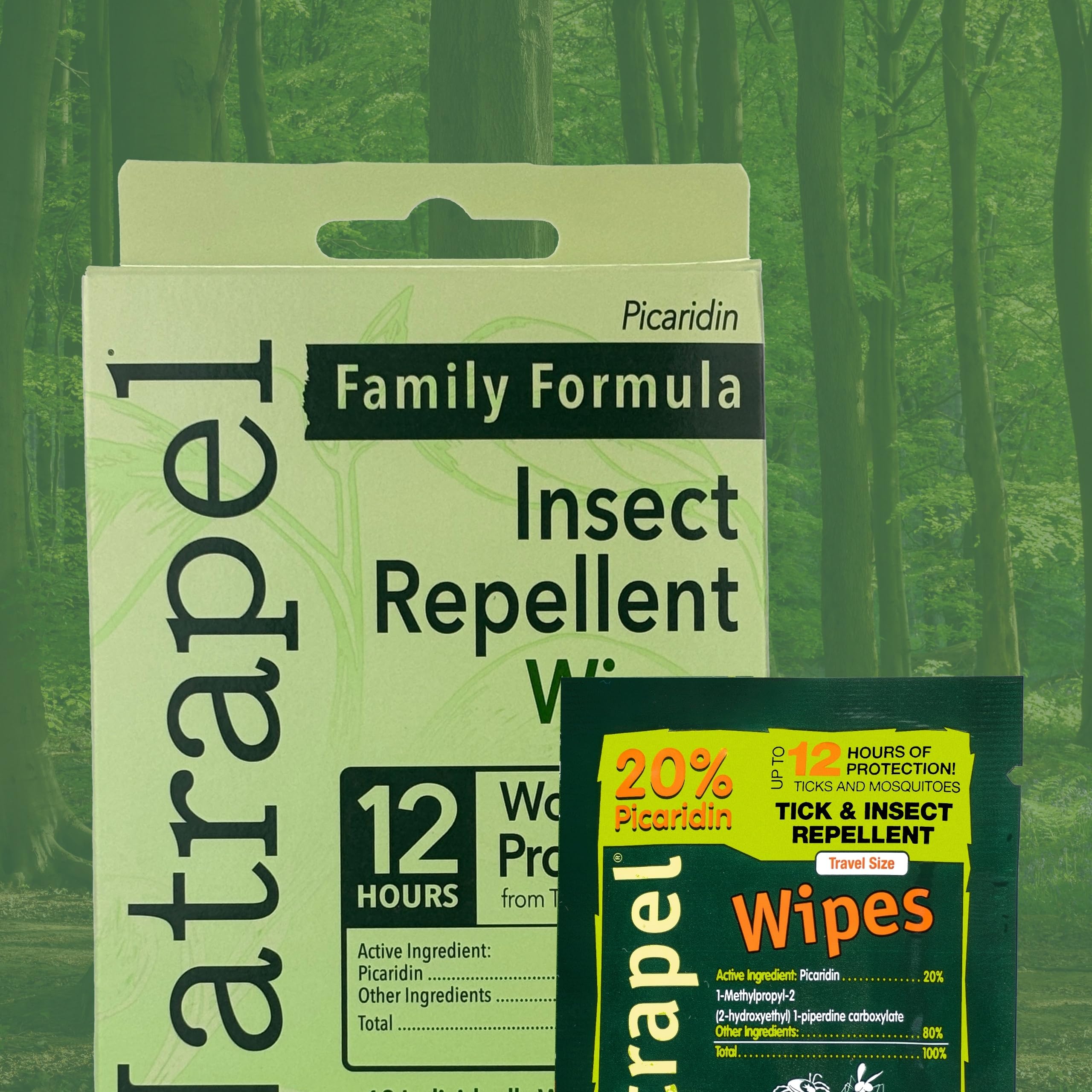 Natrapel wipes are safe on intact fabrics and outdoor gear.