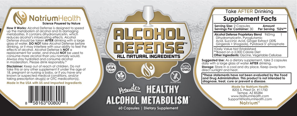 Natrium Health ginger extract emphasizes natural metabolism components