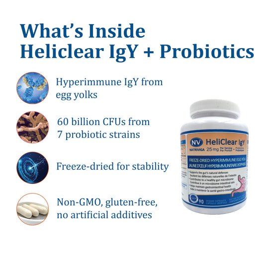 NATRIVIGA Heliclear capsules closeup for convenient daily use.