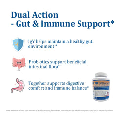 NATRIVIGA Heliclear IgY immunoglobulins label detail signals immune support.
