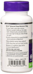 Natrol 2-layer time-release tablet cross-section showing initial 5 mg release and ongoing support.