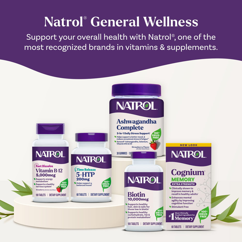 Natrol Magnesium Glycinate capsules in hand demonstrating easy daily consumption.