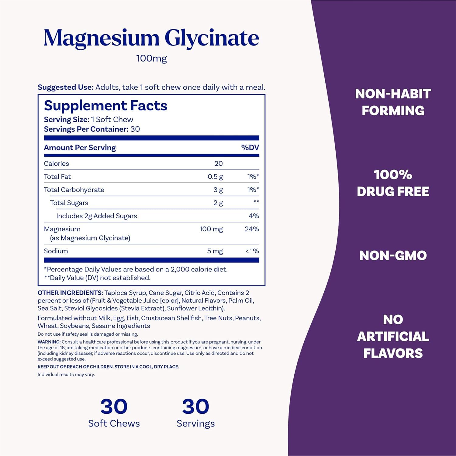 Natrol Magnesium Glycinate closeup shows cherry lemon flavor.