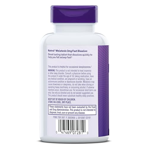 150-day supply infographic on Natrol melatonin box.