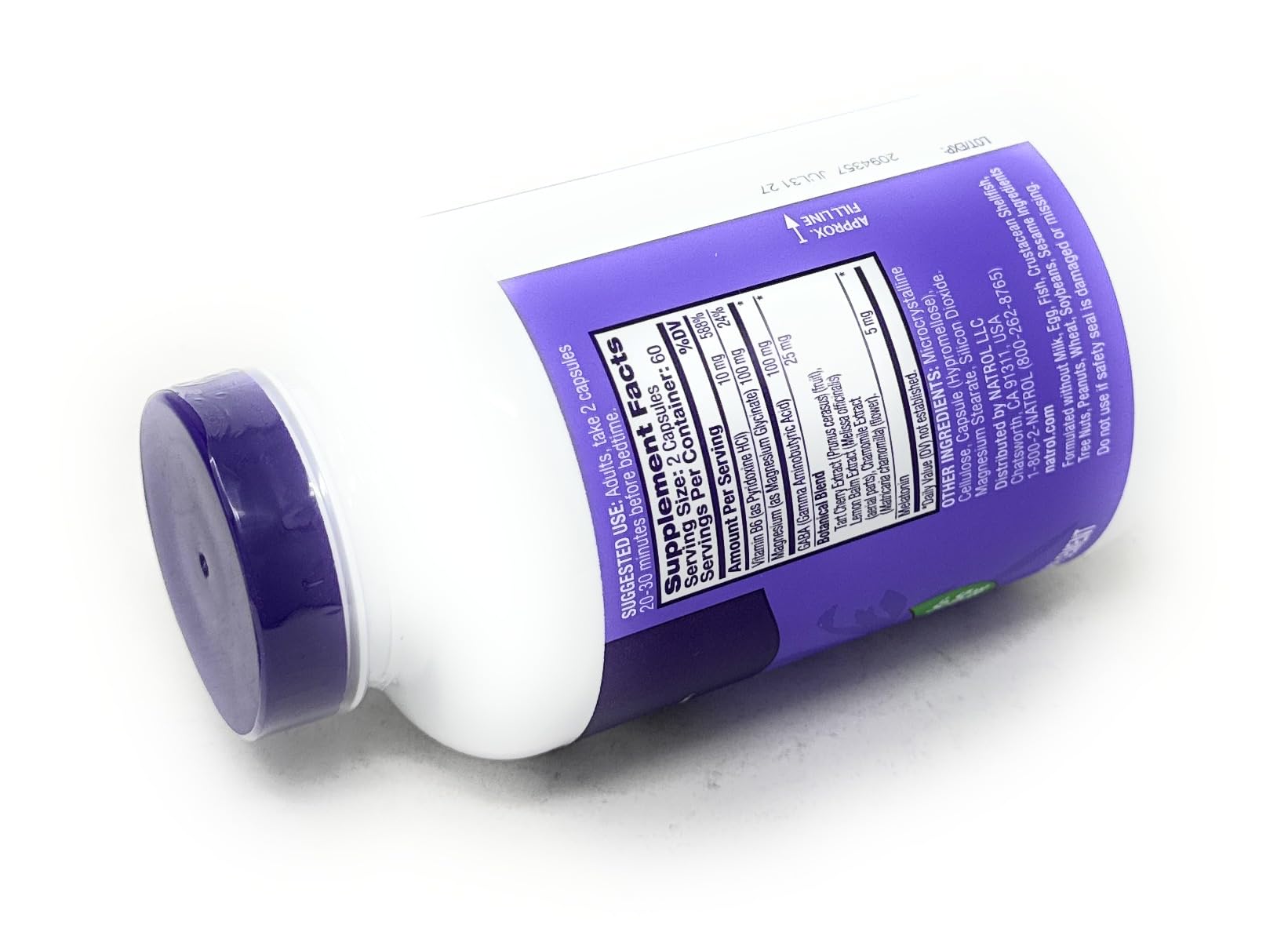 GABA and magnesium visual beside Natrol Sleep & Restore for relaxation