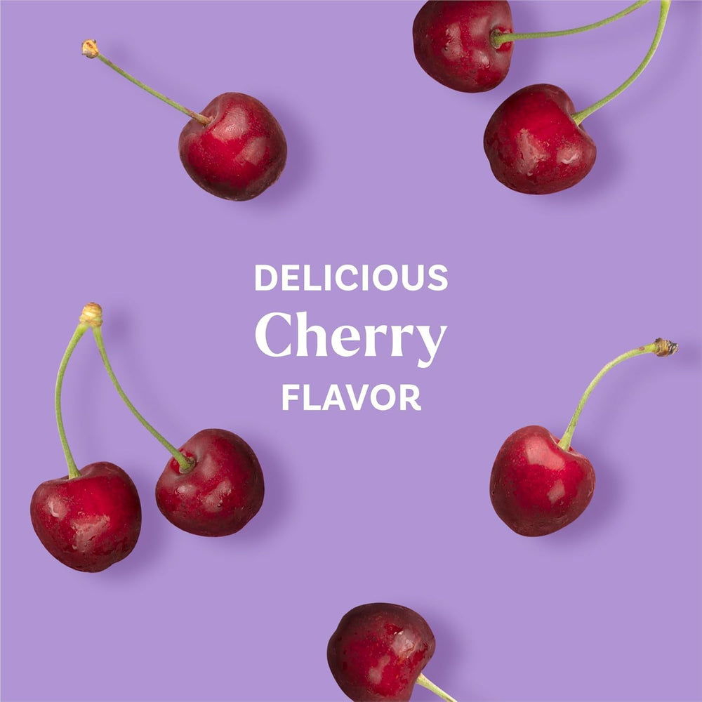 Botanical blend of tart cherry, lemon balm, chamomile enriches Natrol gummies.