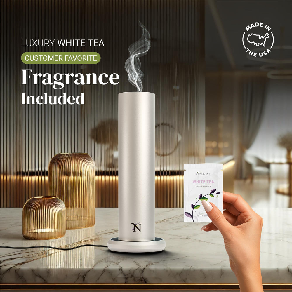 Natscent Dynamo large-room coverage graphic emphasizes up to 1000 sq ft