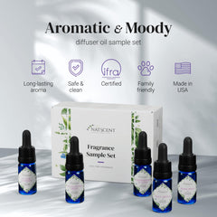 Natscent Eucalyptus Mint bottle highlight, fresh aromatics for living spaces