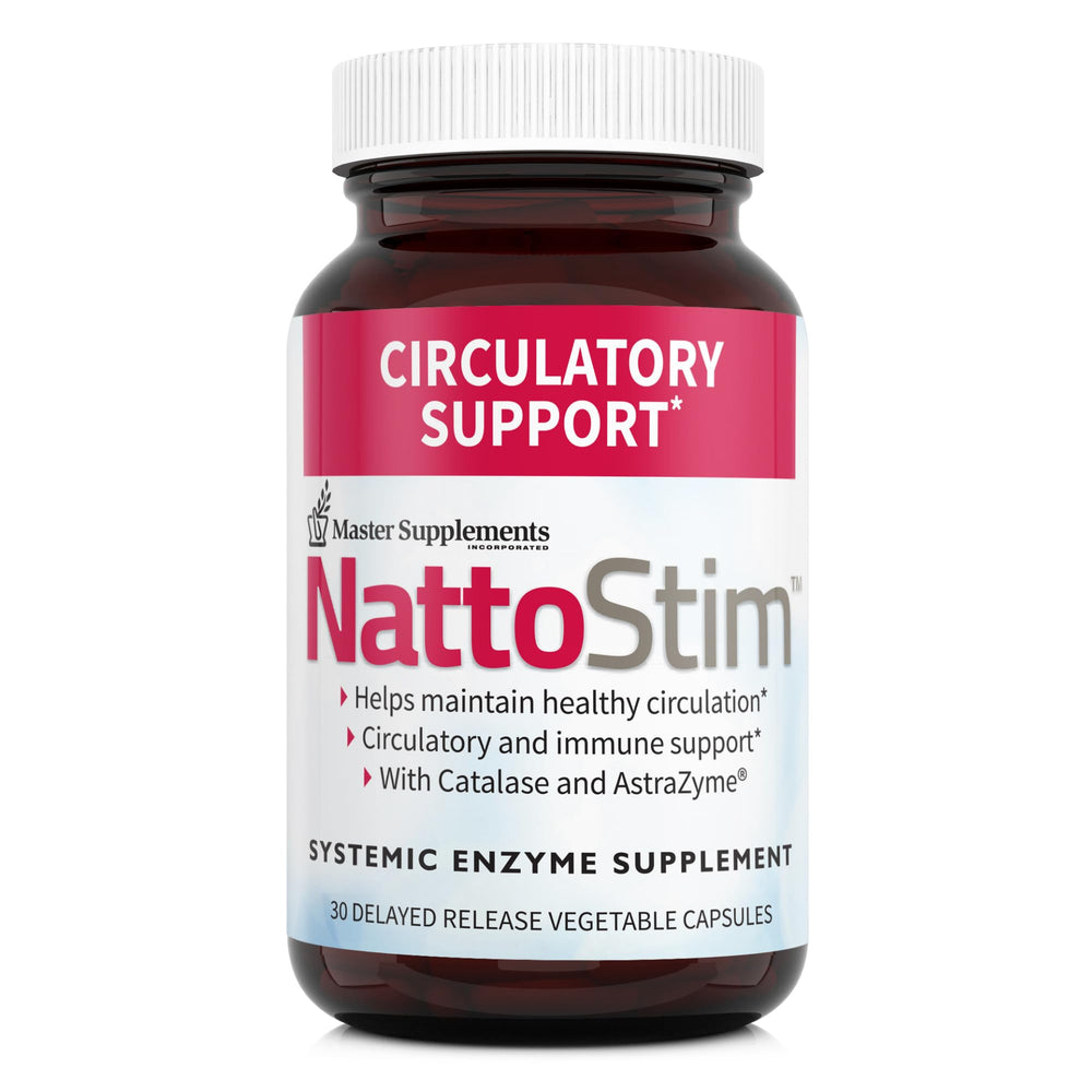 NattoStim bottle label close-up highlighting vegan, gluten-free features.