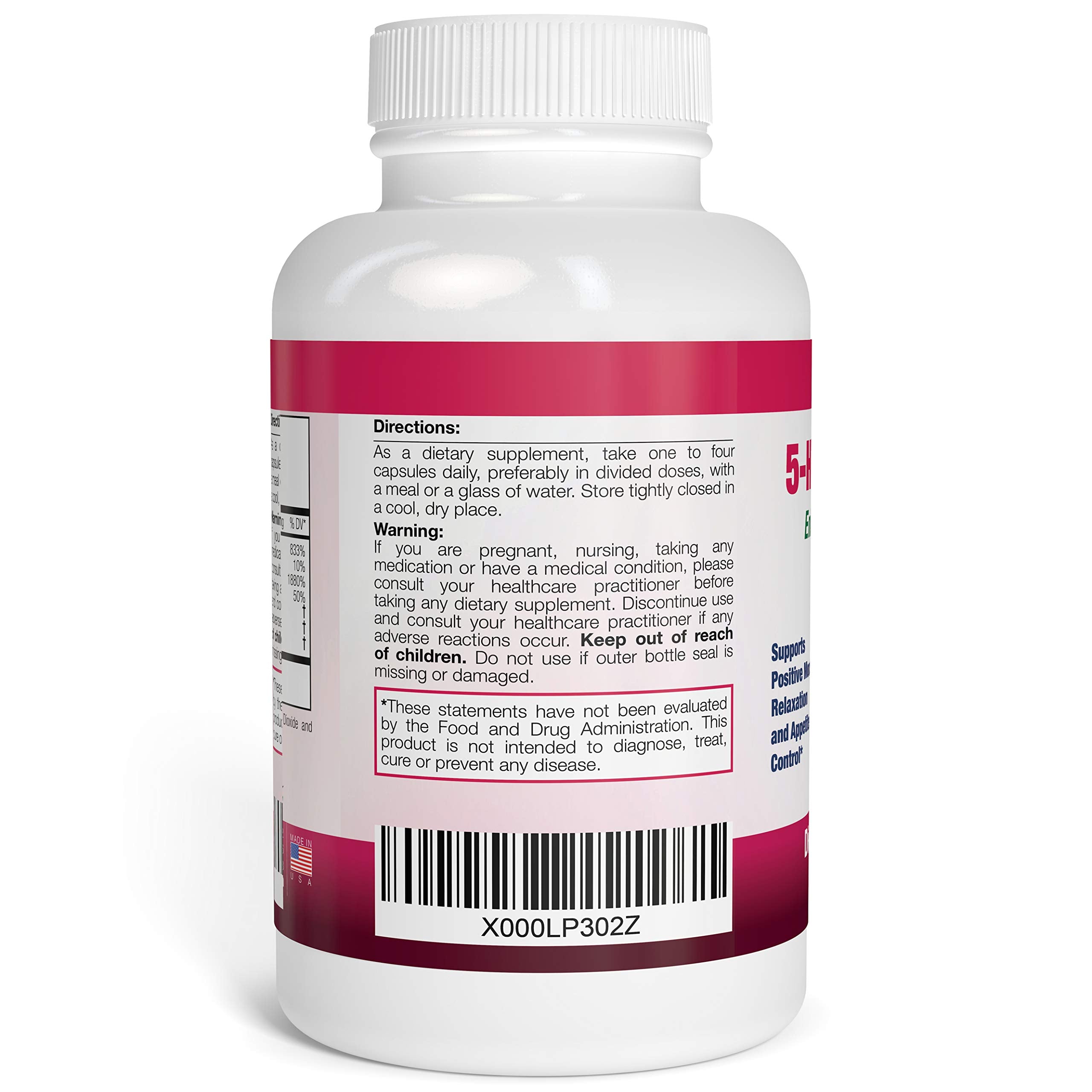 Nattura 5-HTP Supreme capsules pile for daily mood balance