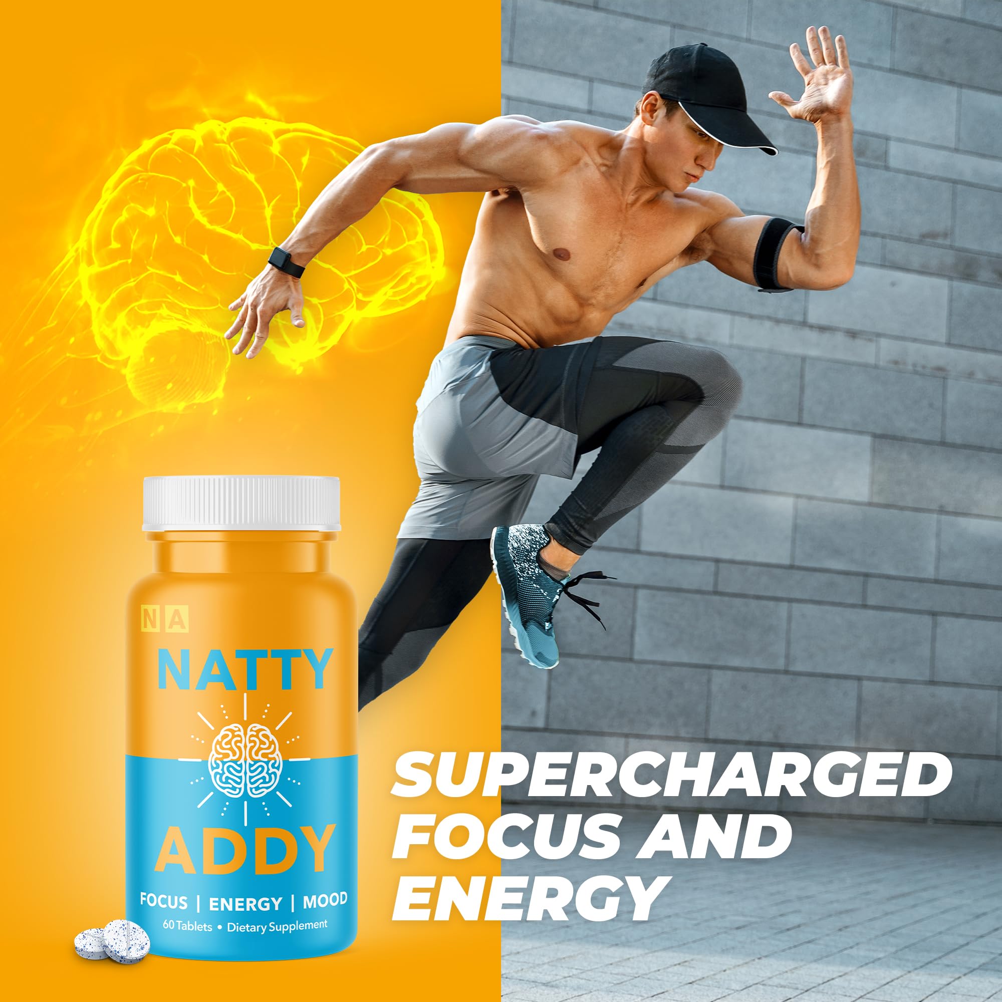 Natty Addy natural wood setup conveys premium focus formula