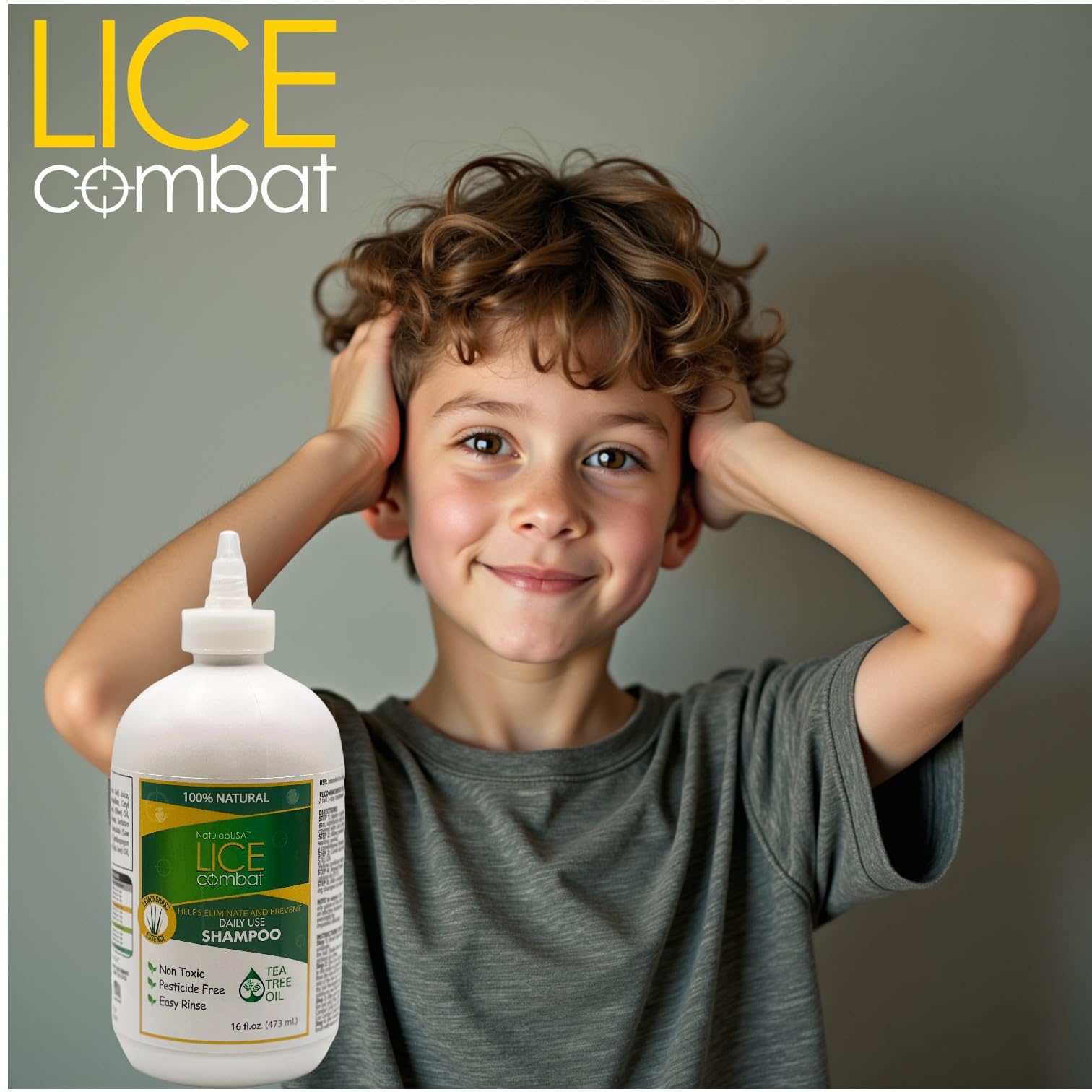 NatulabUSA kit packaging showcases complete lice treatment solution.