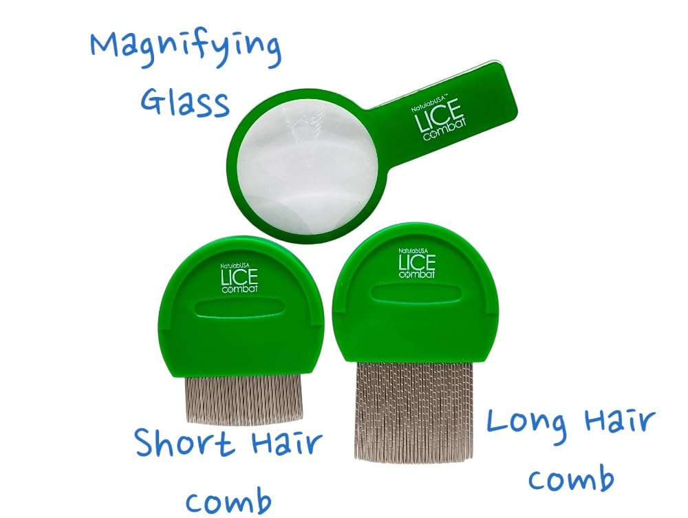 NatulabUSA Packaging box displaying the complete lice treatment kit.