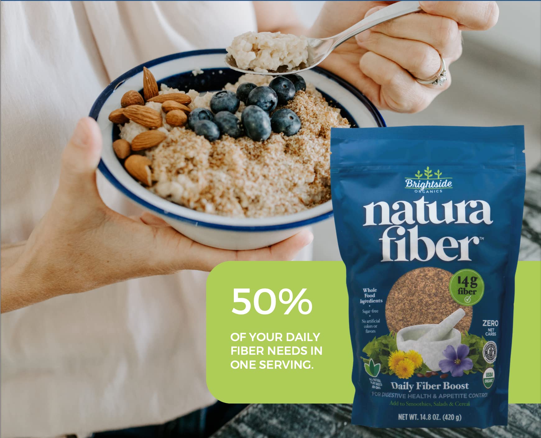 Natura Fiber dandelion root: herbal addition for varied daily blends
