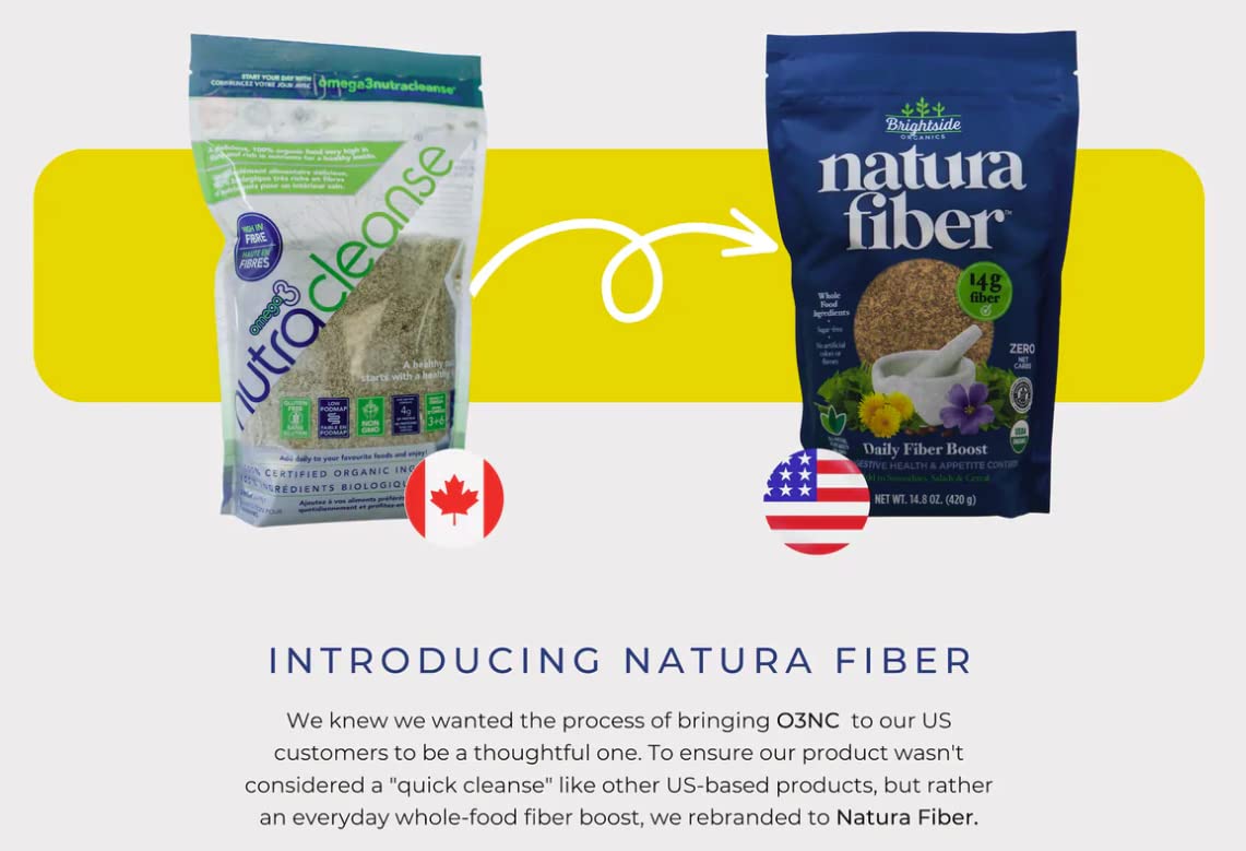 Natura Fiber no artificial colors or flavors: clean label packaging