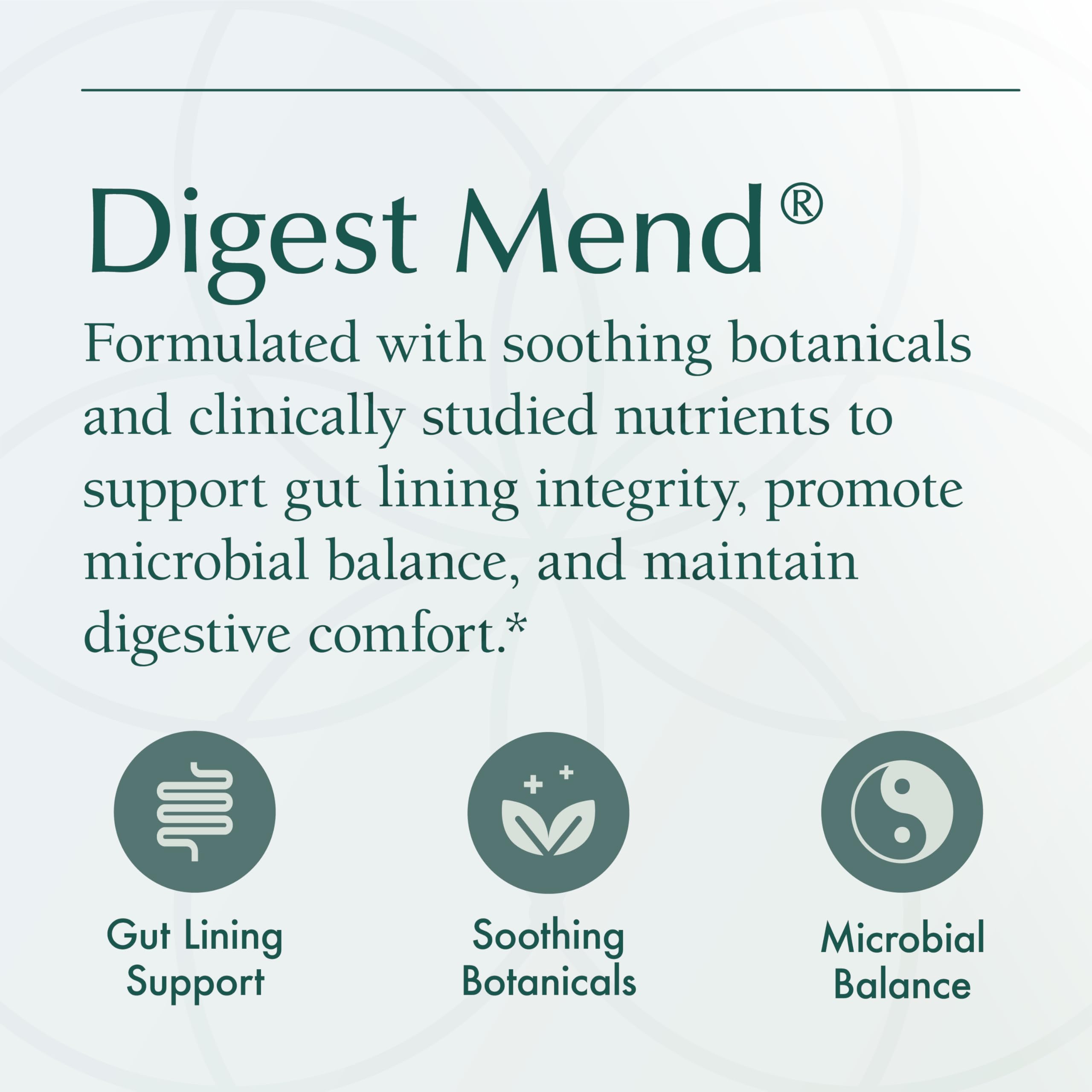 Natura Health Digest Mend in-use scene with glass aiding hydration and dosage.