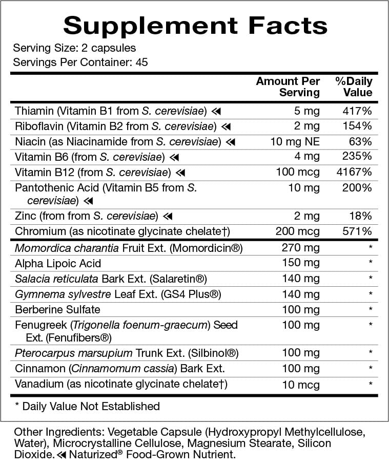 Natura Health IG Sensitizer capsules highlighting berberine complex for energy utilization.