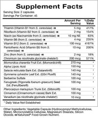 Natura Health IG Sensitizer capsules highlighting berberine complex for energy utilization.
