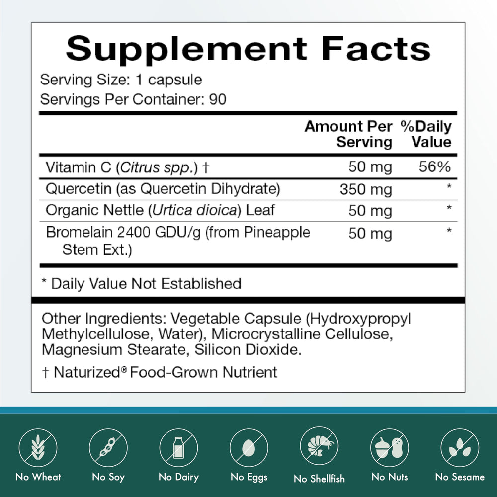 Natura Health Quercetin Plus nettle leaf ingredient spotlight for seasonal comfort