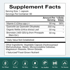 Natura Health Quercetin Plus nettle leaf ingredient spotlight for seasonal comfort