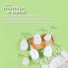 Natura Mamãe e Bebê pediatrician-approved gentle care for baby skin.