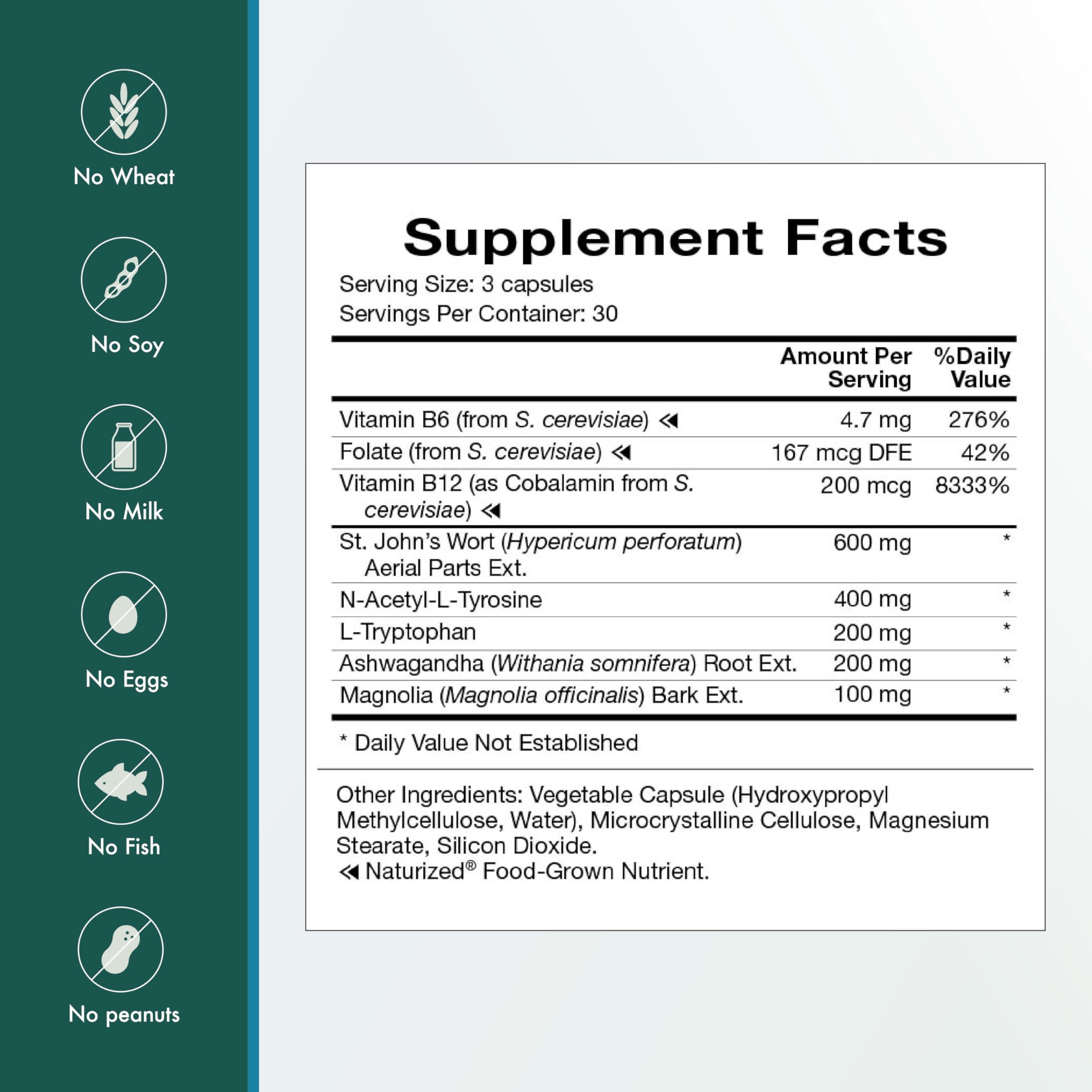 Natura Up-Lift ingredients scene with Ashwagandha and St. John's Wort