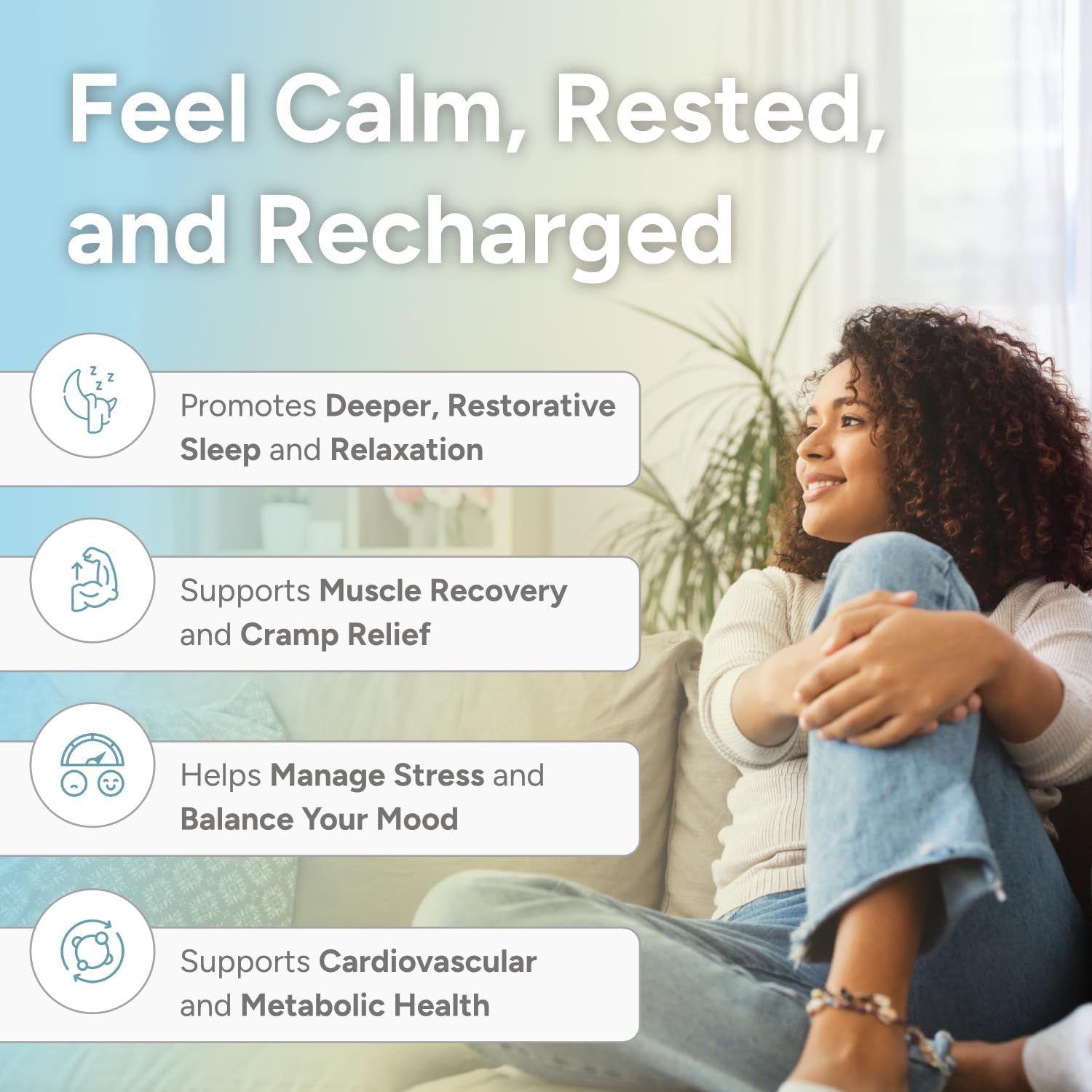 Natural Approach chelated magnesium glycinate-malate-taurate capsules demonstrate gentle digestion and relaxation.
