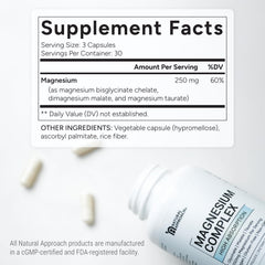 Natural Approach capsules near a pillow suggesting nighttime leg comfort.